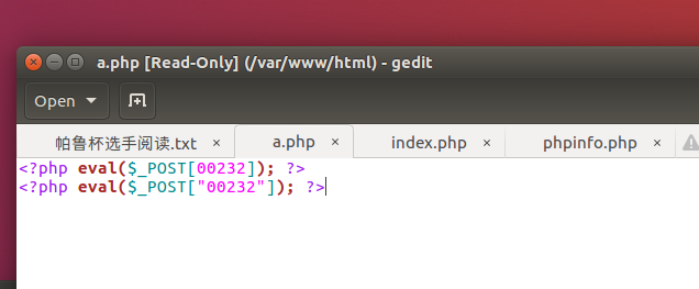 主机网页服务器中的 Webshell
