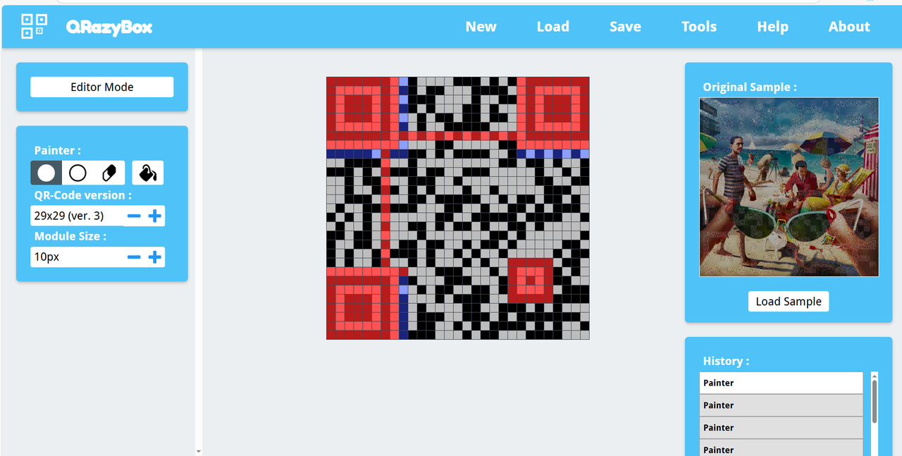 对着图片手做二维码