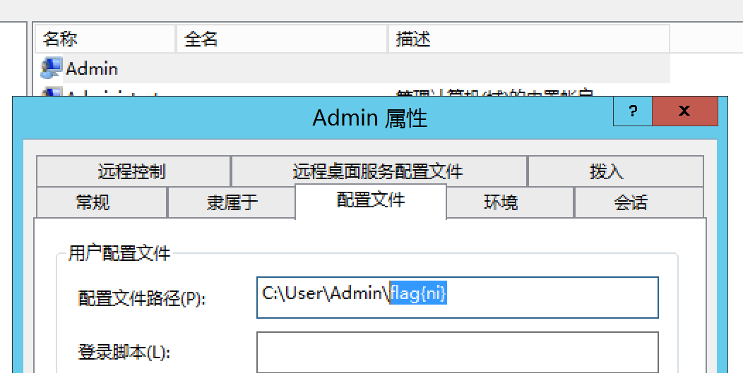 用户配置文件中的 Flag3