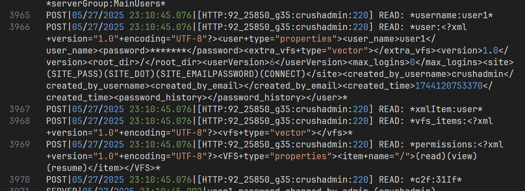 CrushFTP 的提权攻击日志