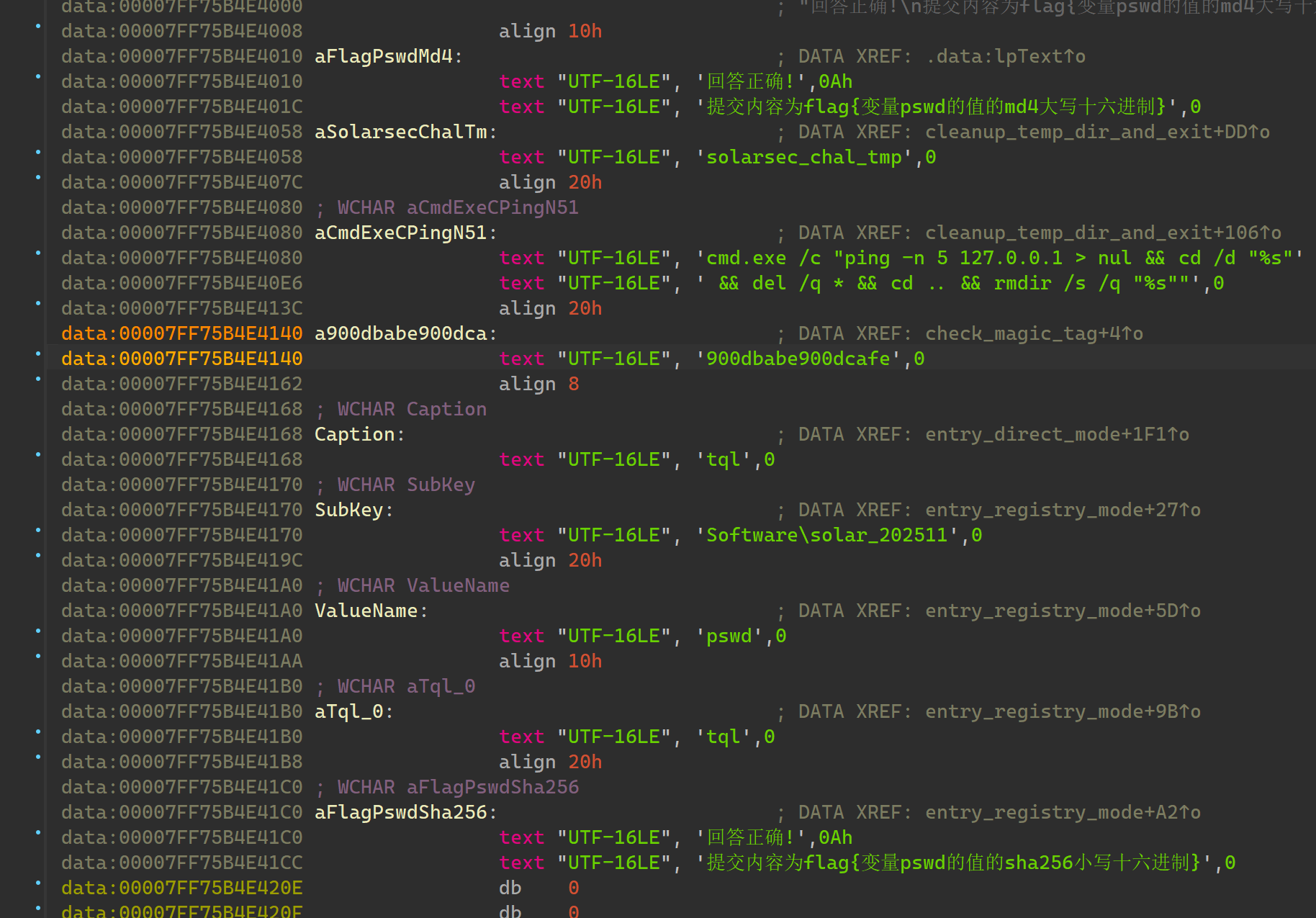 两条 Flag 字符串？
